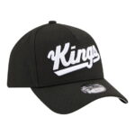 Youth New Era Black Sacramento Kings 9FORTY A-Frame Adjustable Hat