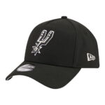 Youth New Era Black San Antonio Spurs 9FORTY A-Frame Adjustable Hat