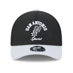 Youth New Era Black San Antonio Spurs Arch 9FORTY A-Frame M-Crown Adjustable Hat