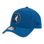 Youth New Era Blue Minnesota Timberwolves 9FORTY A-Frame Adjustable Hat