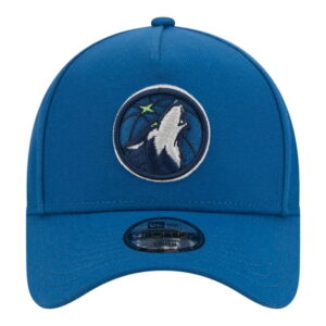 Youth New Era Blue Minnesota Timberwolves 9FORTY A-Frame Adjustable Hat