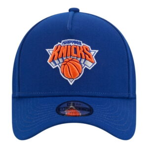 Youth New Era Blue New York Knicks 9FORTY A-Frame Adjustable Hat
