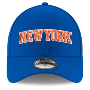 Youth New Era Blue New York Knicks Wordmark Adjustable Hat