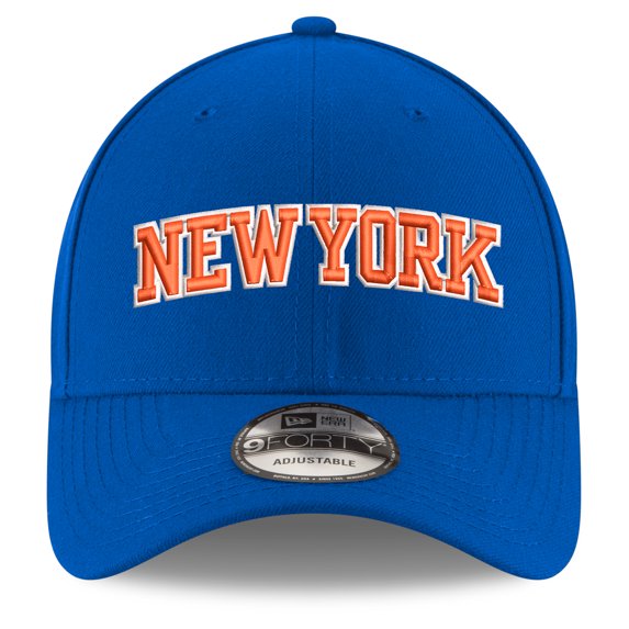 Youth New Era Blue New York Knicks Wordmark Adjustable Hat