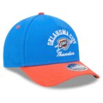 Youth New Era Blue Oklahoma City Thunder Arch 9FORTY A-Frame M-Crown Adjustable Hat