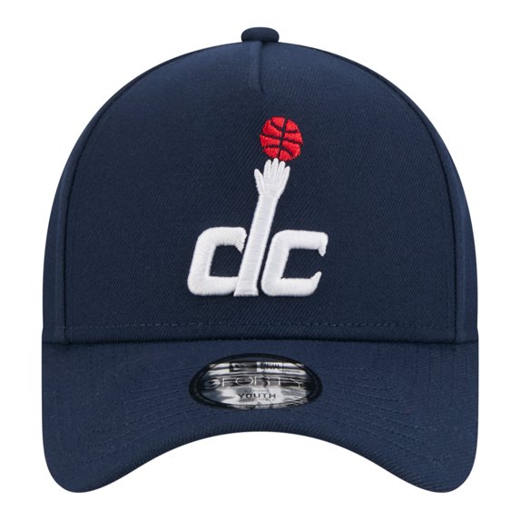 Youth New Era Blue Washington Wizards 9FORTY A-Frame Adjustable Hat