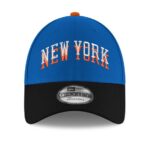 Youth New Era BlueBlack New York Knicks 9FORTY Adjustable Hat