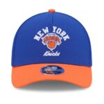 Youth New Era BlueOrange New York Knicks Arch 9FORTY A-Frame M-Crown Adjustable Hat