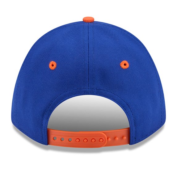 Youth New Era BlueOrange New York Knicks Arch 9FORTY A-Frame M-Crown Adjustable Hat