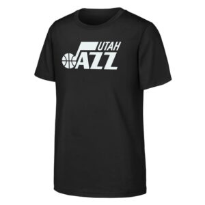 Youth Outerstuff Black Utah Jazz Primary Logo T-Shirt