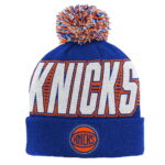 Youth Outerstuff Blue New York Knicks Cuffed Knit Hat with Pom