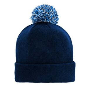 Youth Outerstuff Blue Oklahoma City Thunder Cuffed Knit Hat with Pom