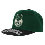 Youth Outerstuff Hunter GreenBlack Milwaukee Bucks Two-Tone Snapback Hat