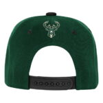 Youth Outerstuff Hunter GreenBlack Milwaukee Bucks Two-Tone Snapback Hat