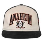 Youth Outerstuff Natural/Black Anaheim Ducks Arch Snapback Hat