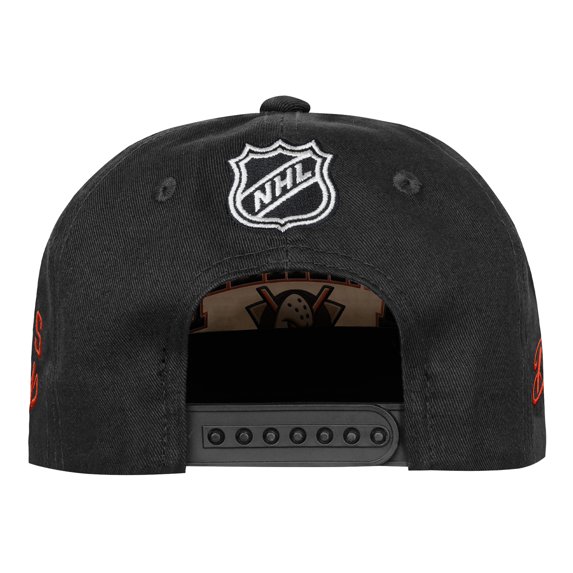 Youth Outerstuff Natural/Black Anaheim Ducks Arch Snapback Hat