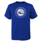 Youth Outerstuff Royal Philadelphia 76ers Primary Logo T-Shirt
