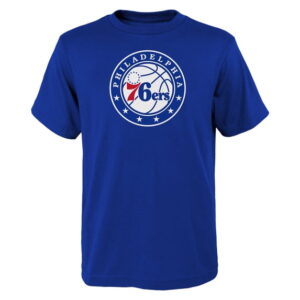 Youth Outerstuff Royal Philadelphia 76ers Primary Logo T-Shirt