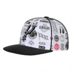 Youth Outerstuff White San Antonio Spurs Piped Up Snapback Hat