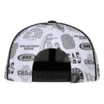 Youth Outerstuff White San Antonio Spurs Piped Up Snapback Hat