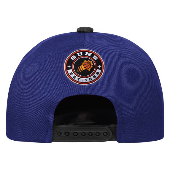 Youth Outerstuff WhiteBlack Phoenix Suns Logo Three Pro Pinch Pre-Curved Adjustable Hat