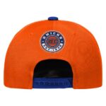 Youth Outerstuff White/Blue New York Knicks Logo Three Pro Pinch Pre-Curved Adjustable Hat