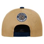 Youth Outerstuff WhiteNavy New Orleans Pelicans Logo Three Pro Pinch Pre-Curved Adjustable Hat